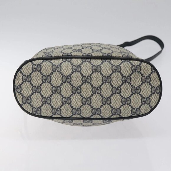 GUCCI GG Supreme Sherry Line Shoulder Bag PVC Navy Gold 41 02 034 Auth 124862 - Picture 7 of 16